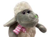 Kuschel Schaf mit Schal (grau)
