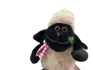 Kuschel Schaf mit Schal (schwarz)